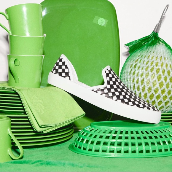 Freda Salvador Eddy D’Orsay  Checkered Slip-Ons Sneaker Flats Size 6 - Picture 6 of 15